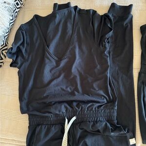 Vuori Lux short sleeve jumpsuit. Size small